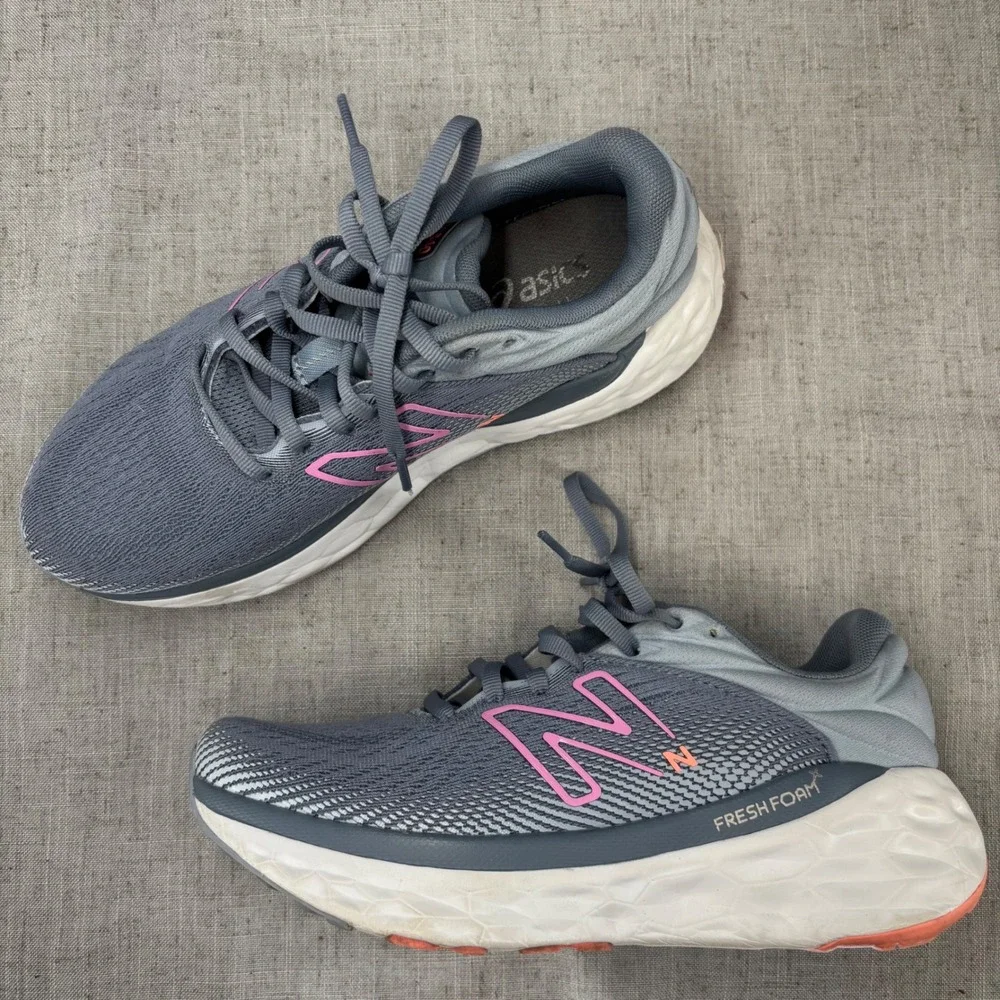 New Balance Fresh Foam X 840v1 Shoes Grey Pink Mesh Running Sneaker Women's 7.5‎